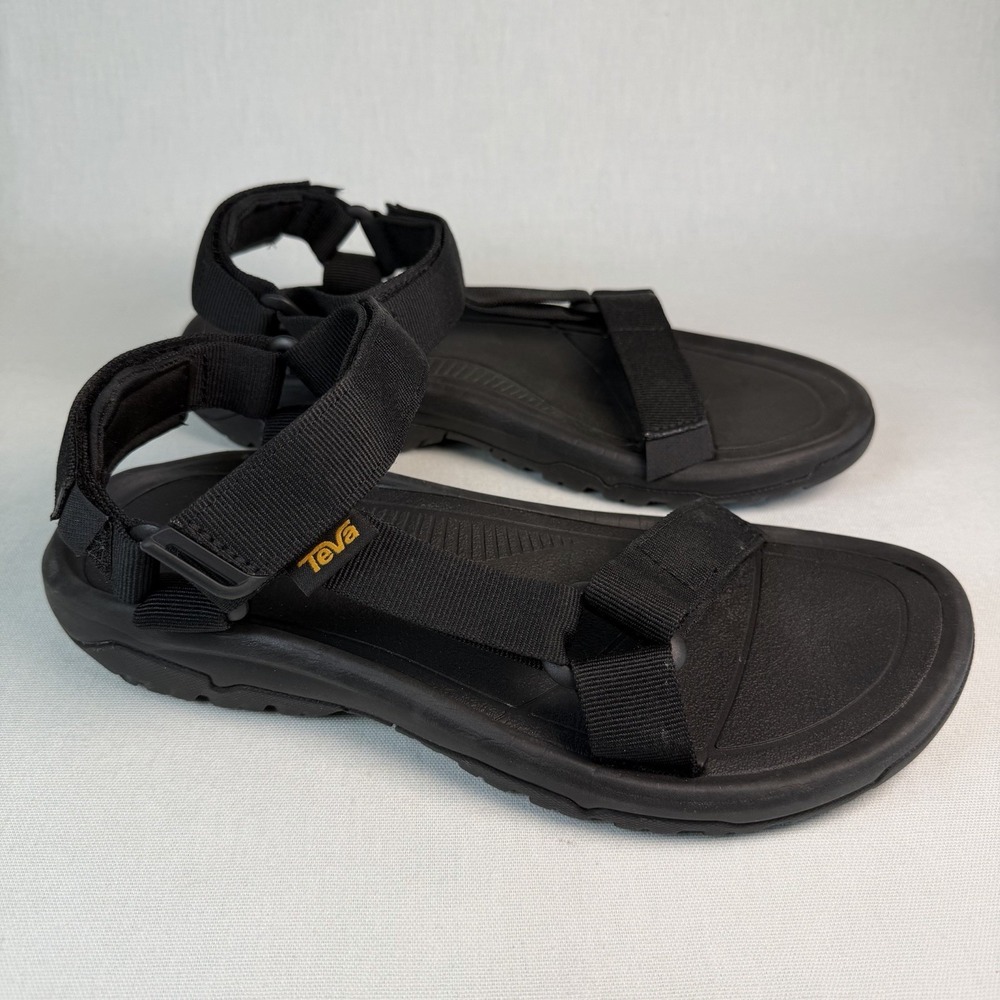 Teva Hurricane XLT2 Mens Sport Sandals Sz 9 Casual Black Ankle Strap Quick Dry